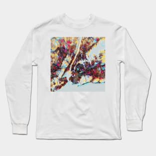 New york map oil paint design Long Sleeve T-Shirt